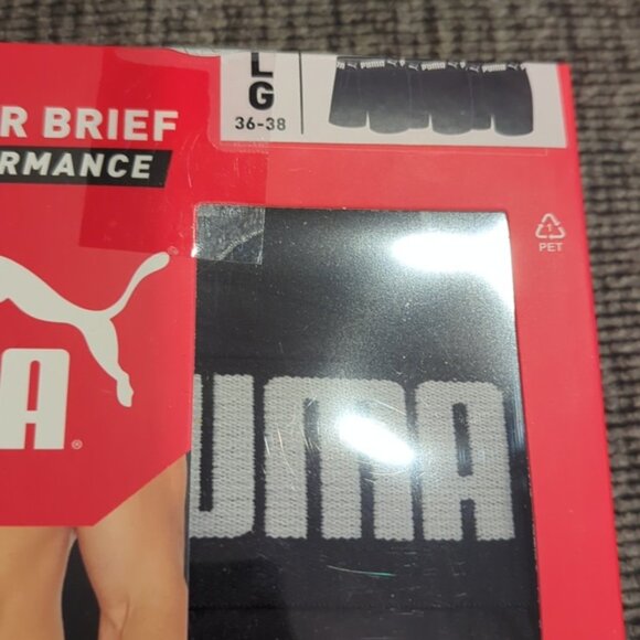 NWT PUMA Athletic fit boxer briefs, pk. of 3 black - Picture 2 of 4